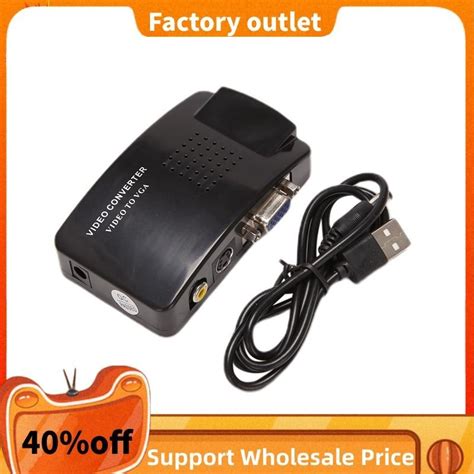 rca to vga converter box|In Stock AV to VGA Adapter RCA VGA Converter PC RCA .